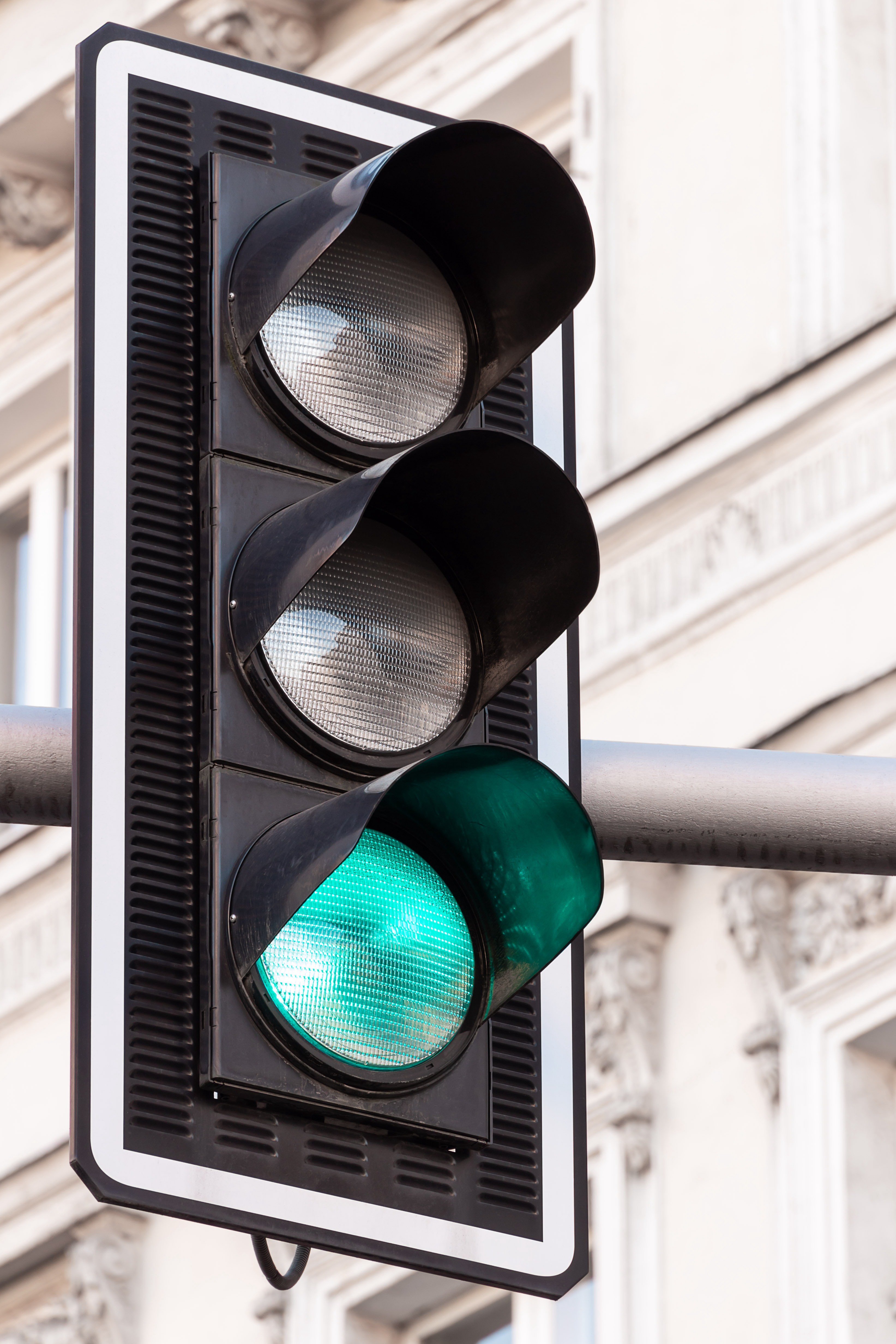 traffic light on green