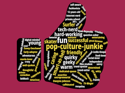 A word cloud of Movement's company culture based on a team survey.